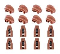 Katnetoly Kit di Guide per Binari per Cassetti In Plastica da 8 Set, Adatto per Accessori di Ricambio per Cassetti per Cassettiere con Montaggio Centrale