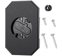 Katnetoly Kit di Montaggio per Rivestimento, Blocco di Montaggio per Luci Esterne 8141DBL, Piastra di Montaggio per Rivestimento per Sovrapposizione Doppia e Rivestimento da 4 Pollici Nero