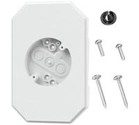 Katnetoly Kit di Montaggio per Rivestimento, Blocco di Montaggio per Luci Esterne 8141DBL, Piastra Montaggio per Rivestimento per Sovrapposizione Doppia e Rivestimento da 4 Pollici Bianca