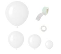 Katnetoly Kit di Palloncini Forniture per Ghirlande di Palloncini in Lattice Bianco