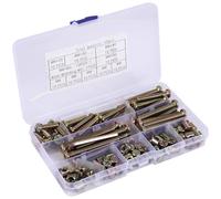 Katnetoly Kit di per per Lettino, Bulloni un Esagono Incassato, Kit Assortimento di un Botte, per Sedie per Lettino, M6 100 Pezzi