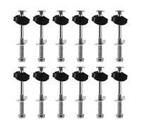 Katnetoly Kit di per Trampolino, 12 Pezzi di per Trampolino nel Acciaio Zincato Accessori di Fissaggio per La Sostituzione del Gruppo Trampolino