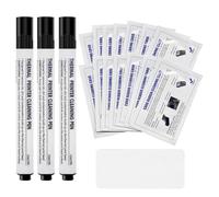 Katnetoly Kit di Pulizia per Stampante di Carte, Detergente per Lettore di Carte di Credito, 3 Penne per la Pulizia della Stampante e 20 Carte di Pulizia CR80 Durevoli e Facili da Installare