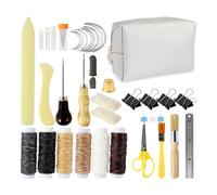 Katnetoly Kit di Rilegatura di Libri da 49 Pezzi per Principianti Righello In Acciaio per Lavori di Rilegatura Fai-Da-Te