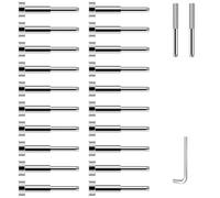 Katnetoly Kit di Ringhiere per Cavi Invisibili da 20 Pezzi per Fune da 1/8 Pollici, Tenditore Invisibile SST316 Ringhiera per Cavi Completamente Nascosta