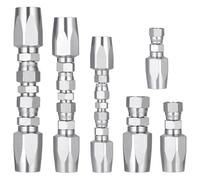 Katnetoly Kit di Riparazione Campo per Tubi Idraulici da 3 Pezzi, 1/4 Pollici, 3/8 Pollici, 1/2 Pollici e Piccole Parti di Riparazione, Raccordi di Riparazione Idraulici Riutilizzabili