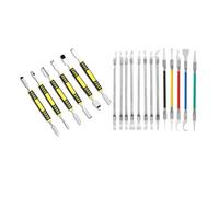 Katnetoly Kit di Riparazione per Leva di Apertura Elettronica con Strumenti di Riparazione Chip IC Sottile Rimozione CPU Coltello per Manutenzione BGA Facile Installazione Facile da Usare 19 Pezzi