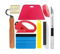 Katnetoly Kit di Strumenti per Lisciare La Carta da Parati, Comprensivo di Rullo In Feltro, Spatola, Metro A Nastro, Taglierino