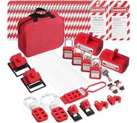 Katnetoly Kit di Tagout di Blocco Elettrico, 47 Pz Blocchi di Sicurezza per Interruttori Automatici LotoKit, per Energia Elettrica Industriale