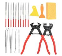 Katnetoly Kit di Utensili per Mosaico da 19 Pezzi, Utensili da Taglio Professionali per Mosaico per Tagliare Mosaico di Vetro, Ceramica