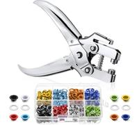 Katnetoly Kit di Utensili per Occhielli da 3/16 Pollici, Set di Pinze per Occhielli, Pinze per Perforare I Fori Degli Occhielli, Occhielli per Scarpe, Vestiti e