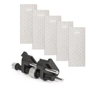 Katnetoly Kit per Affilatura Scalpelli - Guida di Affilatura e 5 Pietre Diamantate, Dispositivo Regolabile per Affilatura Scalpelli per Utensili da Lavorazione del Legno