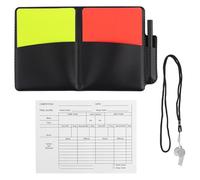 Katnetoly Kit per Arbitro di Calcio, Kit di Avvertimento per Arbitro di Calcio, Include Cartellini Giallo-Rossi, Fischietto dal Suono Forte e Nitido con Cordino