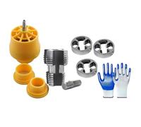 Katnetoly Kit per Filettare Tubi In PVC Compatibile con Trapano Elettrico con Dimensioni di Filiera, Strumento per Filettare Tubi In PVC per Trapano Elettrico