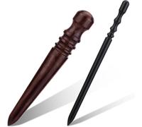 Katnetoly Kit per Lucidare I Bordi Della Pelle, 2 Pezzi, Strumento per Lucidare La Pelle In Legno Ebano, Strumento per Lucidare I Bordi Della Pelle, Strumento per L' Della Pelle