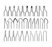 Katnetoly Kit per Pirografia da 30 Pezzi, Utensile per Pirografia, Punta Della Penna In Filo di Nichel-Cromo, Utensile per Pirografia, Può Sostituire Gli Accessori