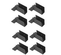 Katnetoly Kit Pergola In Legno In Acciaio - Staffa di Montaggio Superiore - Hardware per Pergola con Dimensioni Modulari per Legname 2 X 4, Confezione da 8