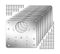 Katnetoly Kit Piastra di Riparazione Cerniera per Cucina Piastra di Montaggio Cerniera Porta con Fori Staffe di Fissaggio Piatte Durevoli Facili da Usare