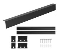 Katnetoly Kit Riempimento Posteriore per Fornello Scorrevole 30 Pollici, Striscia Riempimento per Fornelli, Paraschizzi Acciaio Inossidabile per Fornelli, Kit Rifiniture Fornelli Nero