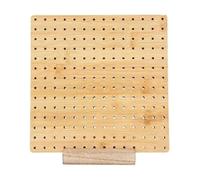 Katnetoly Kit Tavola per Uncinetto in Legno Tavola per Uncinetto con Perni in Acciaio Inossidabile per Lavorare A Maglia Granny Squares Tavola all'Uncinetto, 23,5 cm