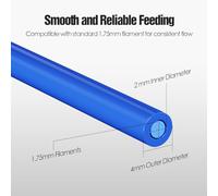 Katnetoly Kit Tubi Bowden, Tubi in PTFE per da 1,75 mm, con Raccordi PC4-M10 e PC4-M6, Taglierina B