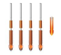 Katnetoly Kit Ugelli A Scambio Rapido per Stampante 3D K1C, Ender3 V3 / Plus, Ugello Tri-Metal Integrato Interamente in Metallo Ad Alto Flusso e Rottura Termica