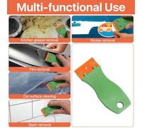 Katnetoly Lame per Rasoi in Plastica da 500 Pezzi, Lame per Raschietti A Doppio Taglio, Tuta Sostitutiva per Lame per Coltelli in Plastica per La Pulizia del Vetro