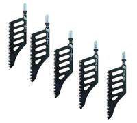 Katnetoly Lame per Seghetto Alternativo Curve In Acciaio Nero T142HB 5 Pezzi Speciali per Utensili da Taglio del Legno Design Speciale.