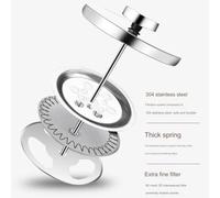 Katnetoly Lazy Glass French French Caffettiere Multifunzionale Hand Punch Pot Accessori per Caffè 1000ml