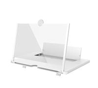 Katnetoly Lente d'Ingrandimento dello Schermo del Telefono Cellulare 3D HD Supporto per Film Video Amplificatore Supporto per Telefono da Tavolo da 18 Pollici, 1 Pezzo