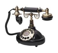 Katnetoly Libro Degli Ospiti Audio Registro Telefonico del Telefono di Nozze Messaggio Audio Personalizzato Libro Degli Ospiti In Stile Retrò per La Festa di Compleanno,Nero