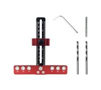 Katnetoly Localizzatore di Punzoni In Lega di Alluminio, Utensile Ausiliario per L'Installazione di Maniglie per Porte di Armadi e Cassetti, Localizzatore di Fori per Lavorazione del Legno