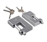 Katnetoly Lucchetto Multifunzionale da 2 Pezzi Lucchetto con Chiave Lucchetto Antifurto Antiruggine Impermeabile Serratura per Porta con 3 Chiavi