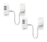 Katnetoly Lucchetto per Frigorifero con Combinazione, Confezione da 2, Lucchetto per Frigorifero per Bambini, Adesivo, Lucchetto per Congelatore, Lucchetto per Frigorifero Sicuro per Bambini, Durevole