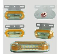 Katnetoly Luci di Ingombro del Rimorchio A LED Luci di Posizione per Luci Laterali del Camion Lampada da Carico Indicatori di Direzione del Trattore del Camion 12V