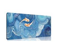 Katnetoly Lucky Koifish Big Mouse Pad Tastiera per Computer Tappetino per Mouse Tappetino per Mouse 800X300X2mm