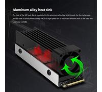 Katnetoly M.2 2280 SSD PCI-E NVMe Dissipatore di Radiatore del Radiatore del Disco Rigido Un Stato Raffreddamento Termico del Pad del Dissipatore di nel Alluminio