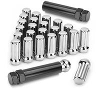 Katnetoly M14X1.5 Ruota, 24 Pezzi 14Mmx1.5 7 Scanalatura Azionamento Punteruolo Ghianda Capocorda 2 Pollici Lungo Nero con 2 Chiave Socket