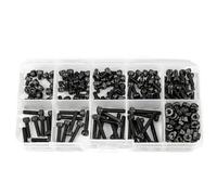 Katnetoly M3 Kit di Esagonali con Dado A Testa, A Testa A DIN912, Assortimento di Bulloni e Neri di 12.9.