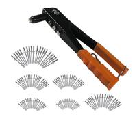 Katnetoly Macchina Rivettatura del Rivettatura per il Duty Pesante 120pcs di Strumenti per Manici per I Rivestimenti per Assortimento di Attrezzi Arancione Arancione Arancione