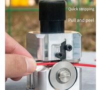 Katnetoly Macchina Spelafili Manuale Portatile per Uso Domestico Macchina per Sbucciare I Rifiuti di Filo di Rame Spelafili per Cavi Durevole Facile da Usare 5 Lame