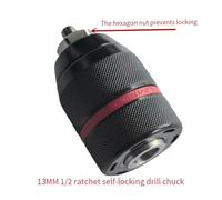 Katnetoly Mandrino Autobloccante A Cricchetto da 13 mm per Trapano, per Cambio Rapido di Chiave A Percussione Elettrica, Adattatore per Trapano Elettrico e Morsetto per Trapano Elettrico