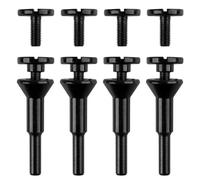 Katnetoly Mandrino di Montaggio con Foro per Albero da 3/8 Pollici e 1/4 Pollici, Strumento per Punte da Trapano per Ruote da Taglio per Accessori per Smerigliatrici (Confezione da 4)