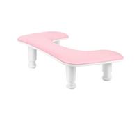 Katnetoly Manicure Bracciolo per Nails Tech: Bracciolo per Unghie Regolabile A Forma di U - Supporto per In Pelle PU per Manicure Rosa