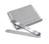 Katnetoly Manicure Professionale Manicure Schede di Smerigliatura Sostituibili, Base In Acciaio per Salone, 50 Pezzi + 1 Board Metall