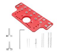 Katnetoly Maniglia Porta 2in1 Guida per La Foratura Perno Ripiano per La Lavorazione Legno Localizzatore Foratura Cerniera Porta ' Incernierata Perforatrice A