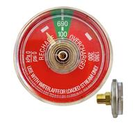 Katnetoly Manometro da 50 Pezzi 1-100 PSI per Estintori Portatili Ad Acqua, Adatto per, Ansul, Filettatura NPT da 1/8 di Pollice