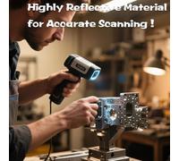 Katnetoly Marker Fiduciali 3D Riutilizzabili (200 PCS), 3mm Interno/6mm Esterno, Ad Alta Riflettività Magnetica per Scanner 3D