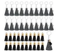 Katnetoly Megafono in Acrilico in Acrilico con Nappa Regalo per la di Cheerleader 40 Pezzi (Nero Glitterato)