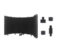 Katnetoly Microphone Isolation Shield Mic Shield Pieghevole con Triplo Isolamento Acustico in Plastica M5